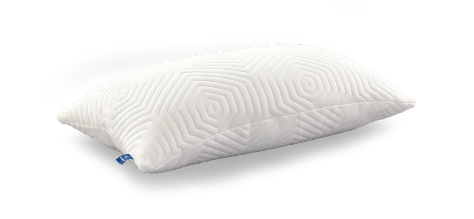 White textured pillow