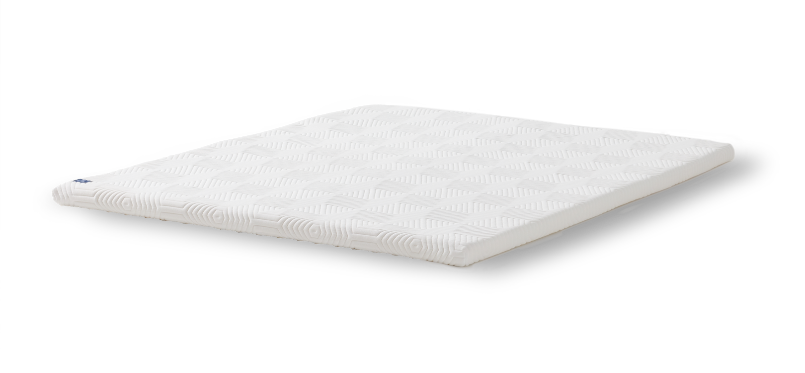White textured mattress topper